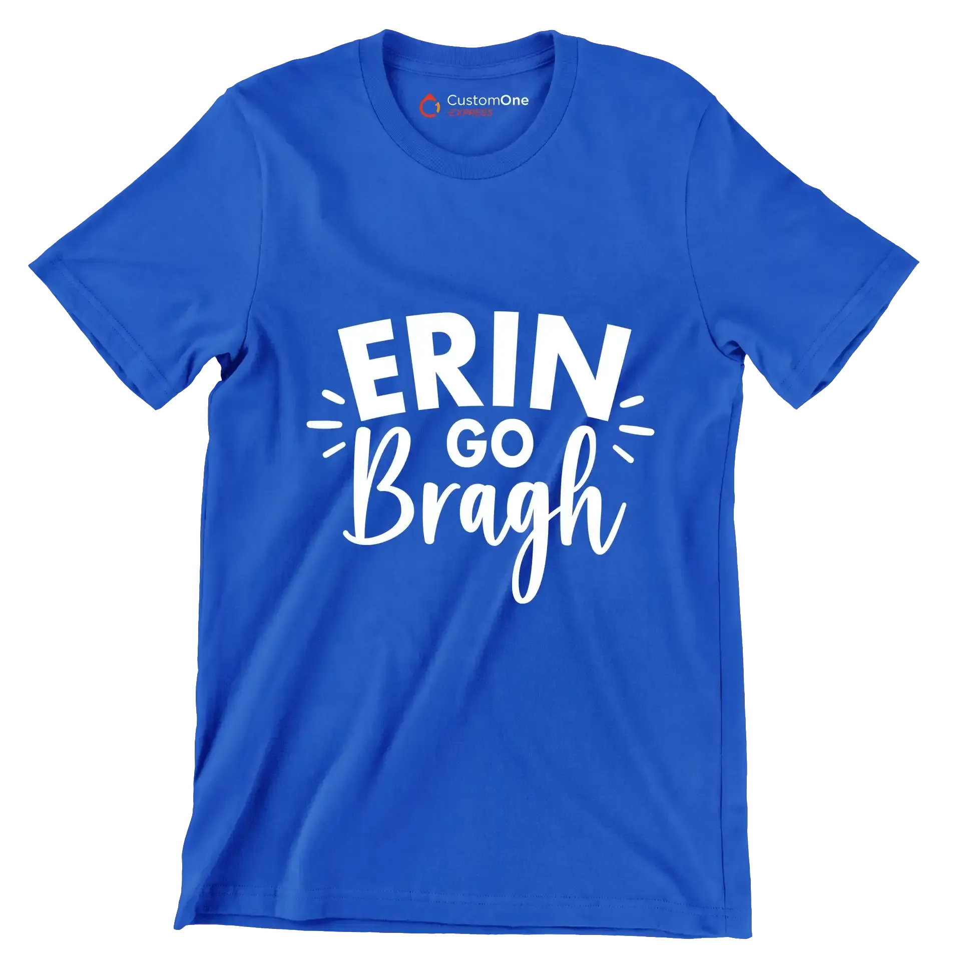 Erin Go Bragh - St. Patrick's Day T-Shirt-Blue-S-Custom One Express