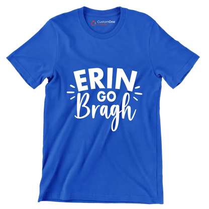 Erin Go Bragh - St. Patrick's Day T-Shirt-Blue-S-Custom One Express