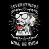 Everything will be okay - Dog Themed T-Shirt-Black-S-Custom One Express