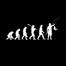 Evolution of Angling - Fishing Themed T-Shirt-Black-S-Custom One Express