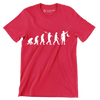 Evolution of Angling - Fishing Themed T-Shirt-Red-S-Custom One Express