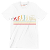 Evolution of Golf Cart Riders - Golf Themed T-Shirt-White-S-Custom One Express