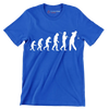 Evolution of the Golfer - Golf Themed T-Shirt-Blue-S-Custom One Express