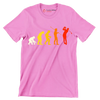 Evolution of the Golfer - Golf Themed T-Shirt-Pink-S-Custom One Express