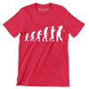 Evolution of the Golfer - Golf Themed T-Shirt-Red-S-Custom One Express