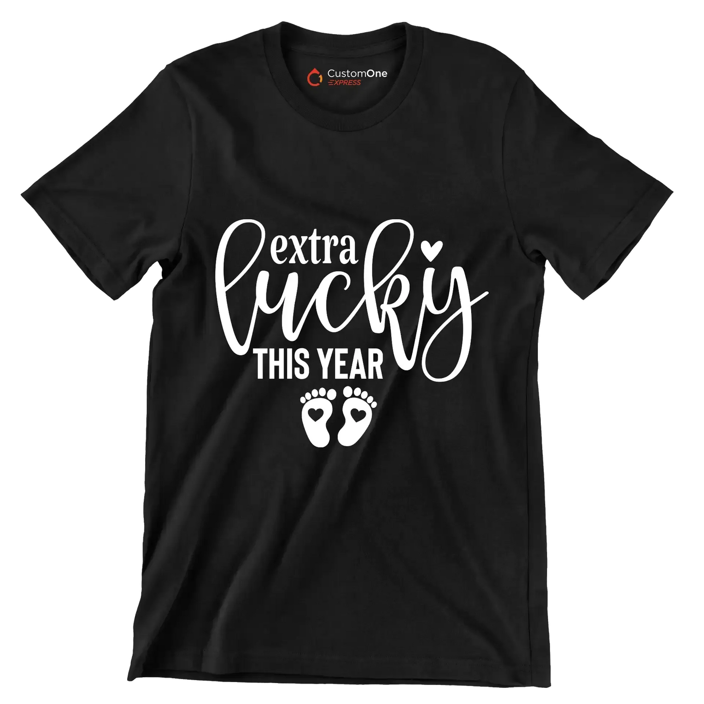 Extra Lucky This Year - St. Patrick's Day T-Shirt-Black-S-Custom One Express
