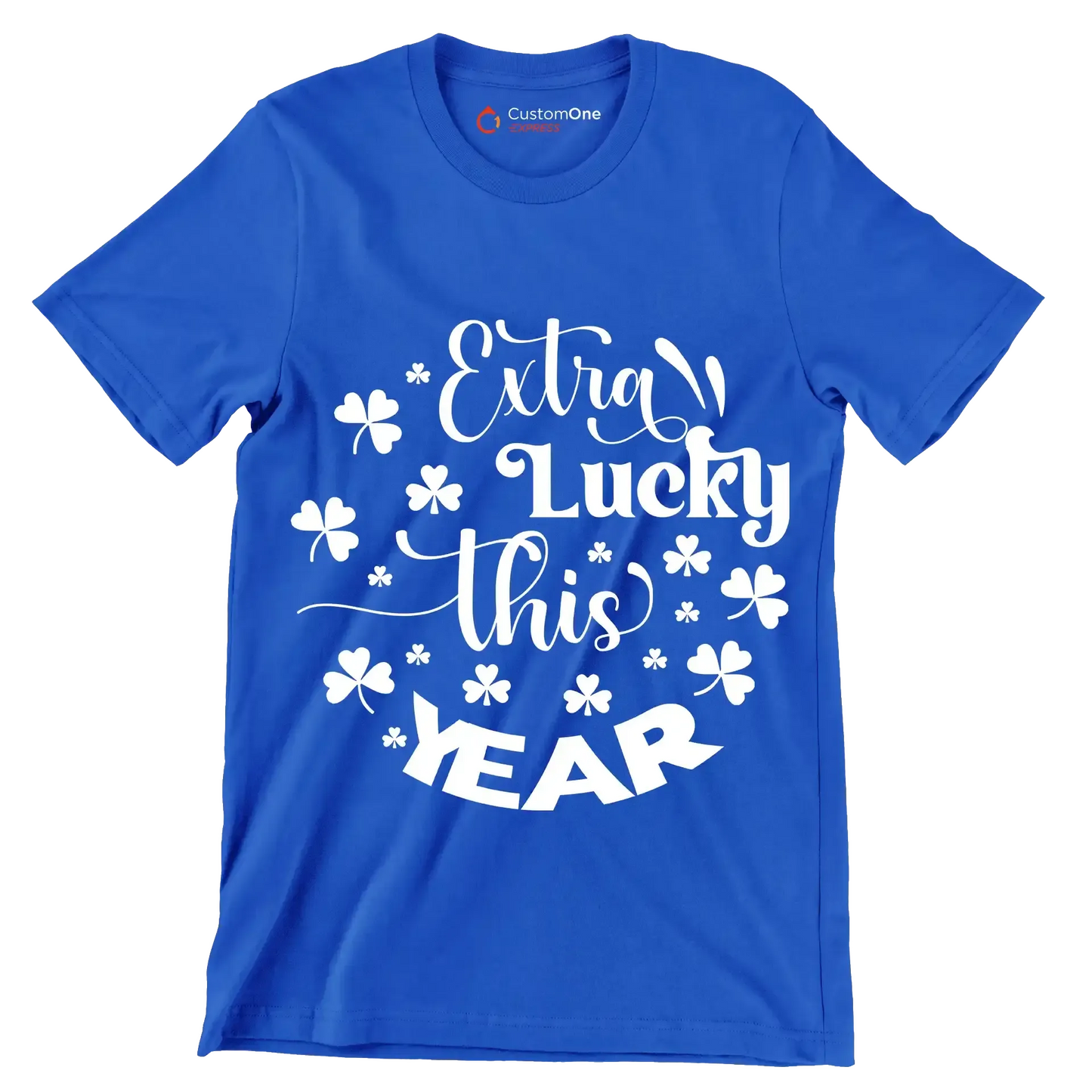 Extra Lucky This Year - St. Patrick's Day T-Shirt-Blue-S-Custom One Express