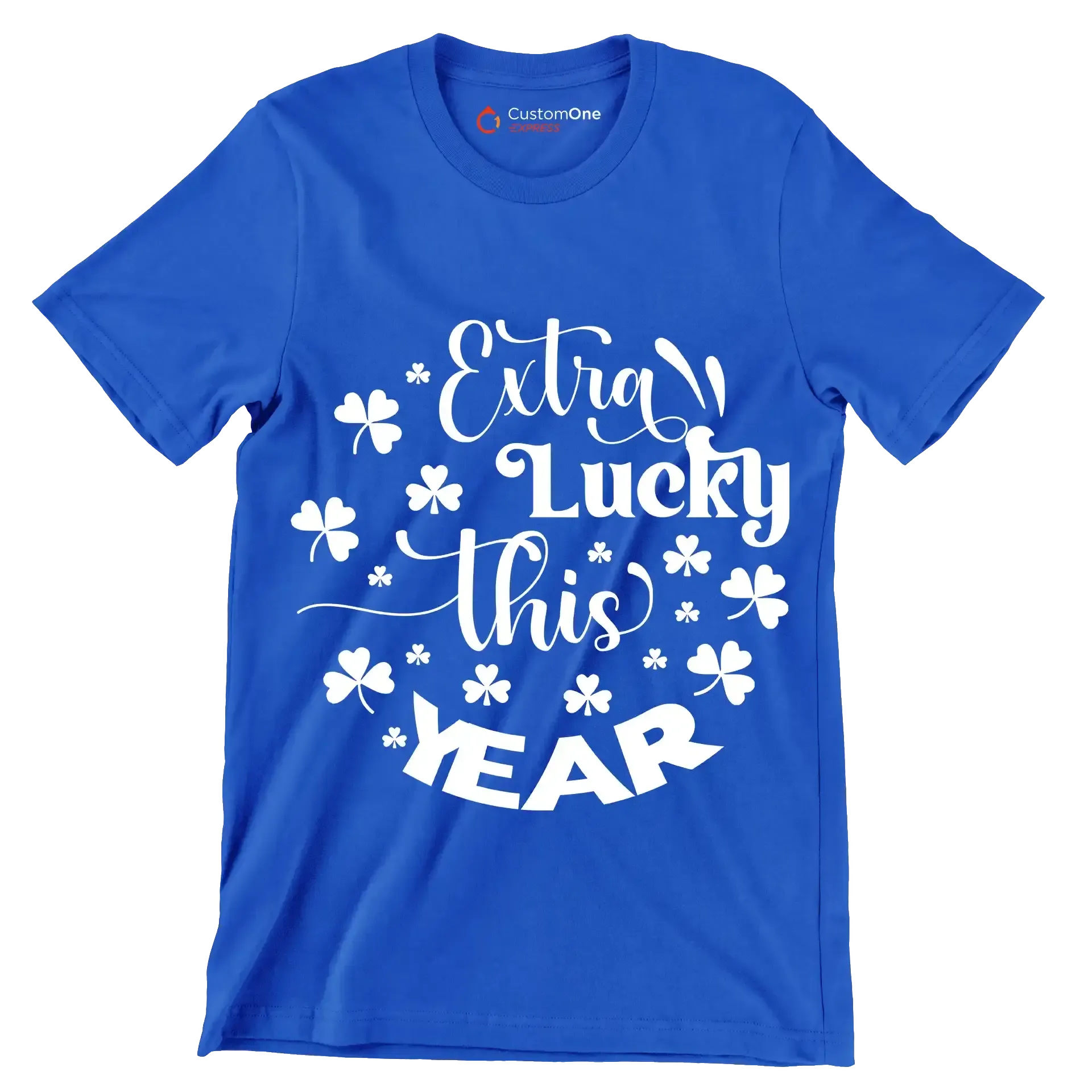 Extra Lucky This Year - St. Patrick's Day T-Shirt-Blue-S-Custom One Express