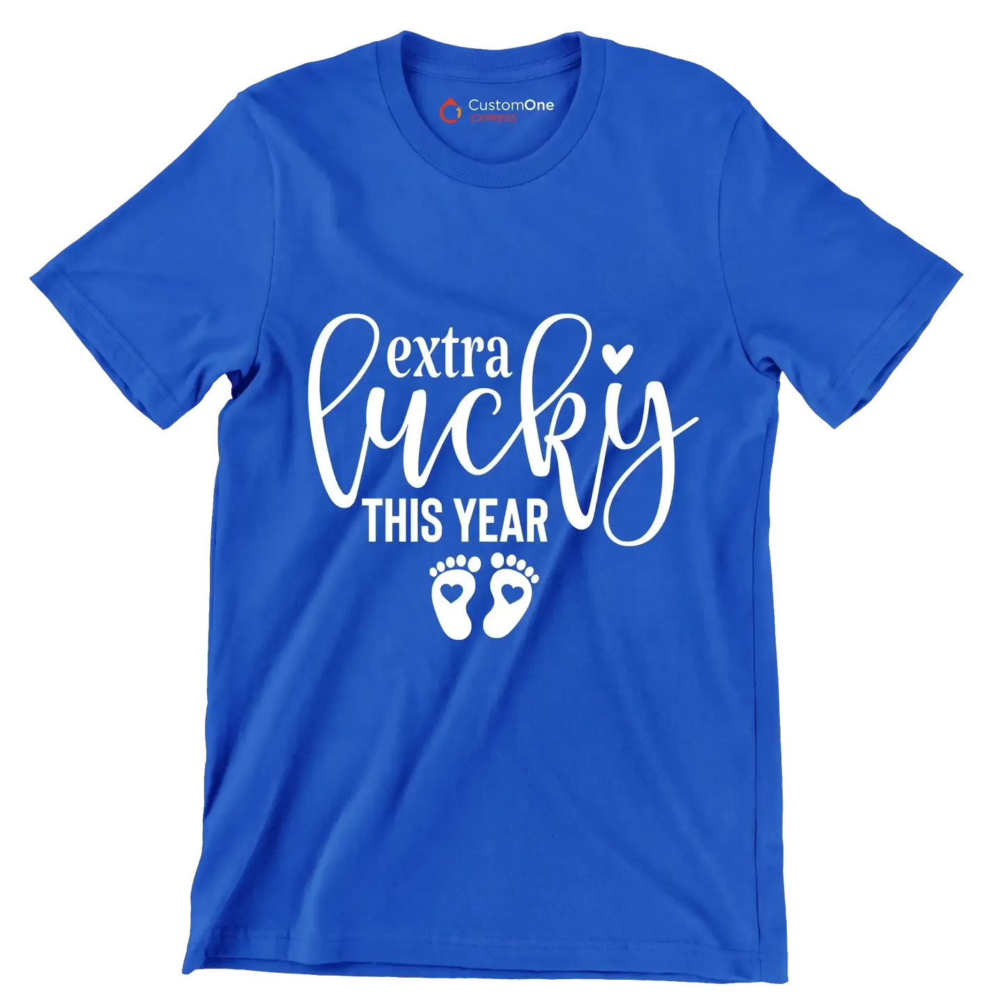 Extra Lucky This Year - St. Patrick's Day T-Shirt-Blue-S-Custom One Express