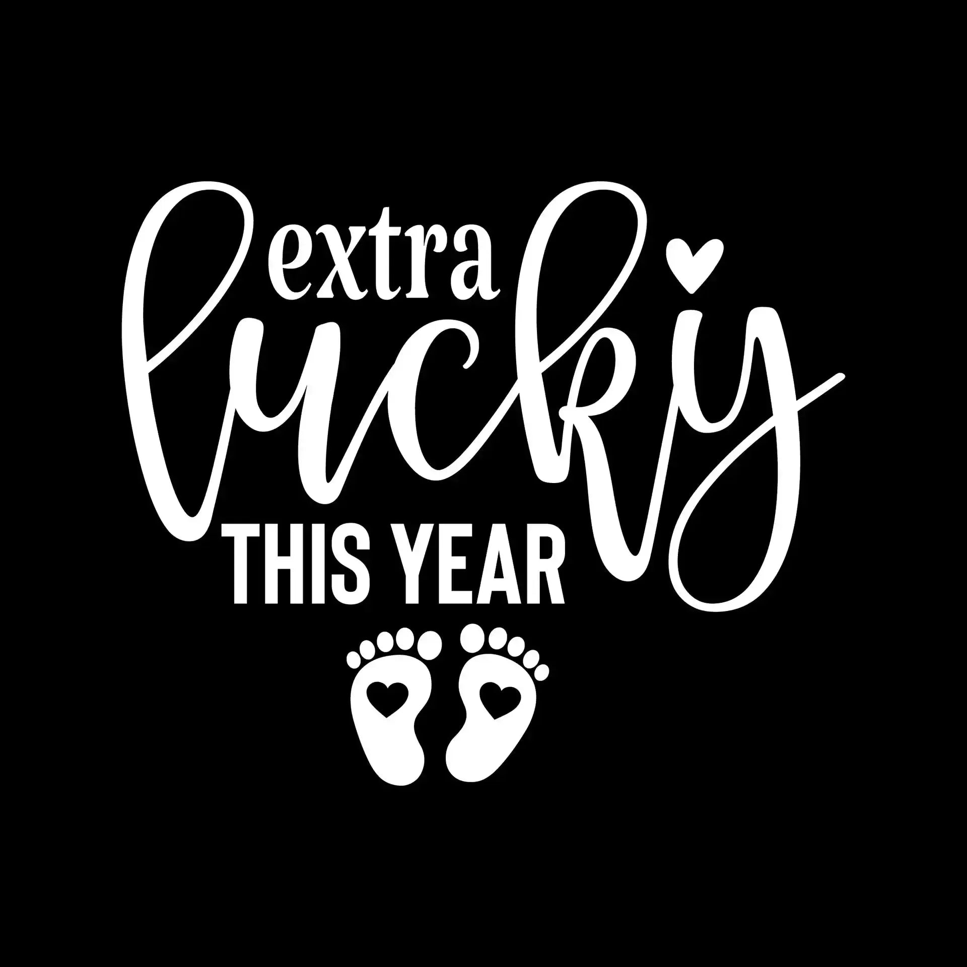 Extra Lucky This Year - St. Patrick's Day T-Shirt-Black-S-Custom One Express