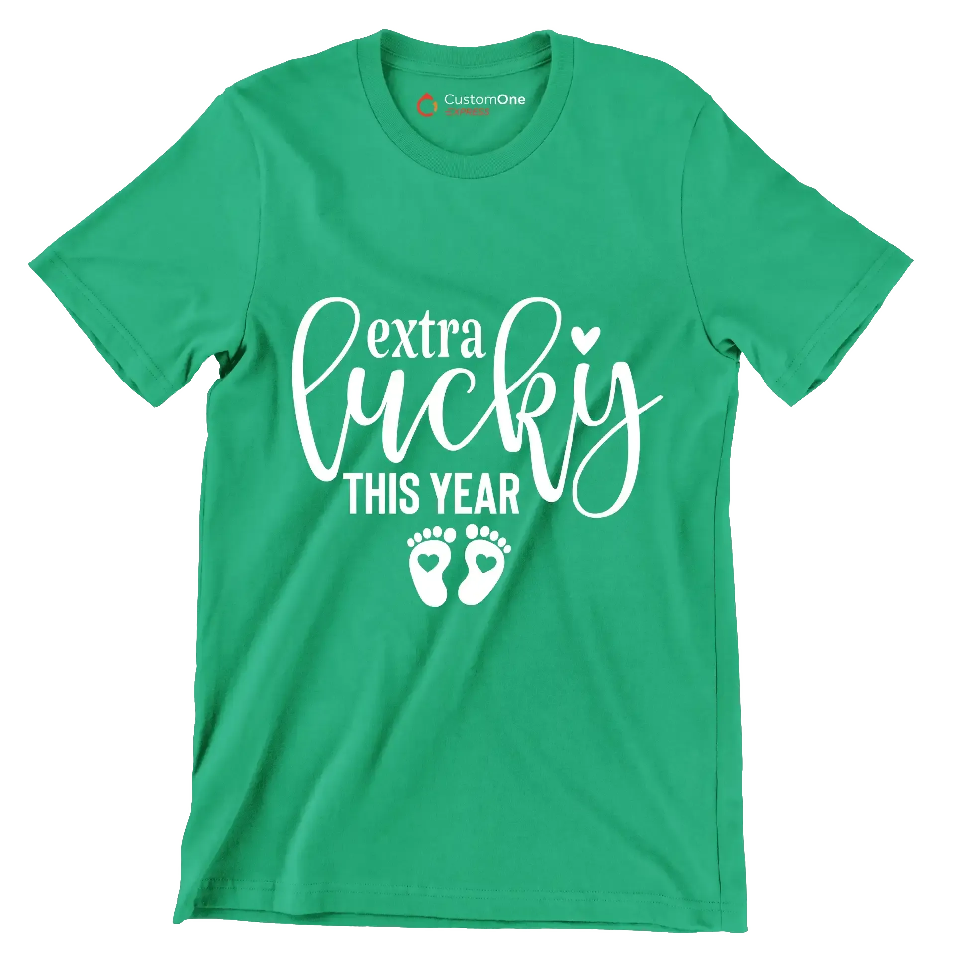 Extra Lucky This Year - St. Patrick's Day T-Shirt-Green-S-Custom One Express