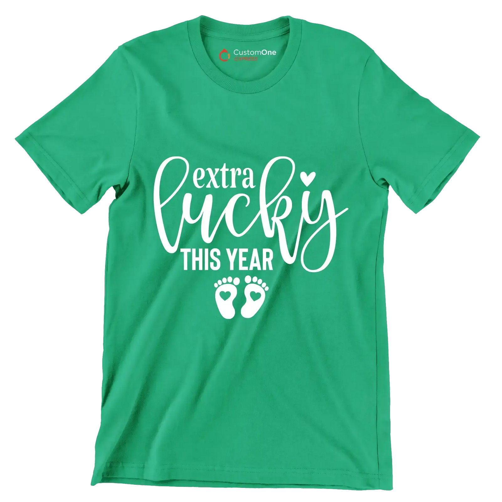 Extra Lucky This Year - St. Patrick's Day T-Shirt-Green-S-Custom One Express