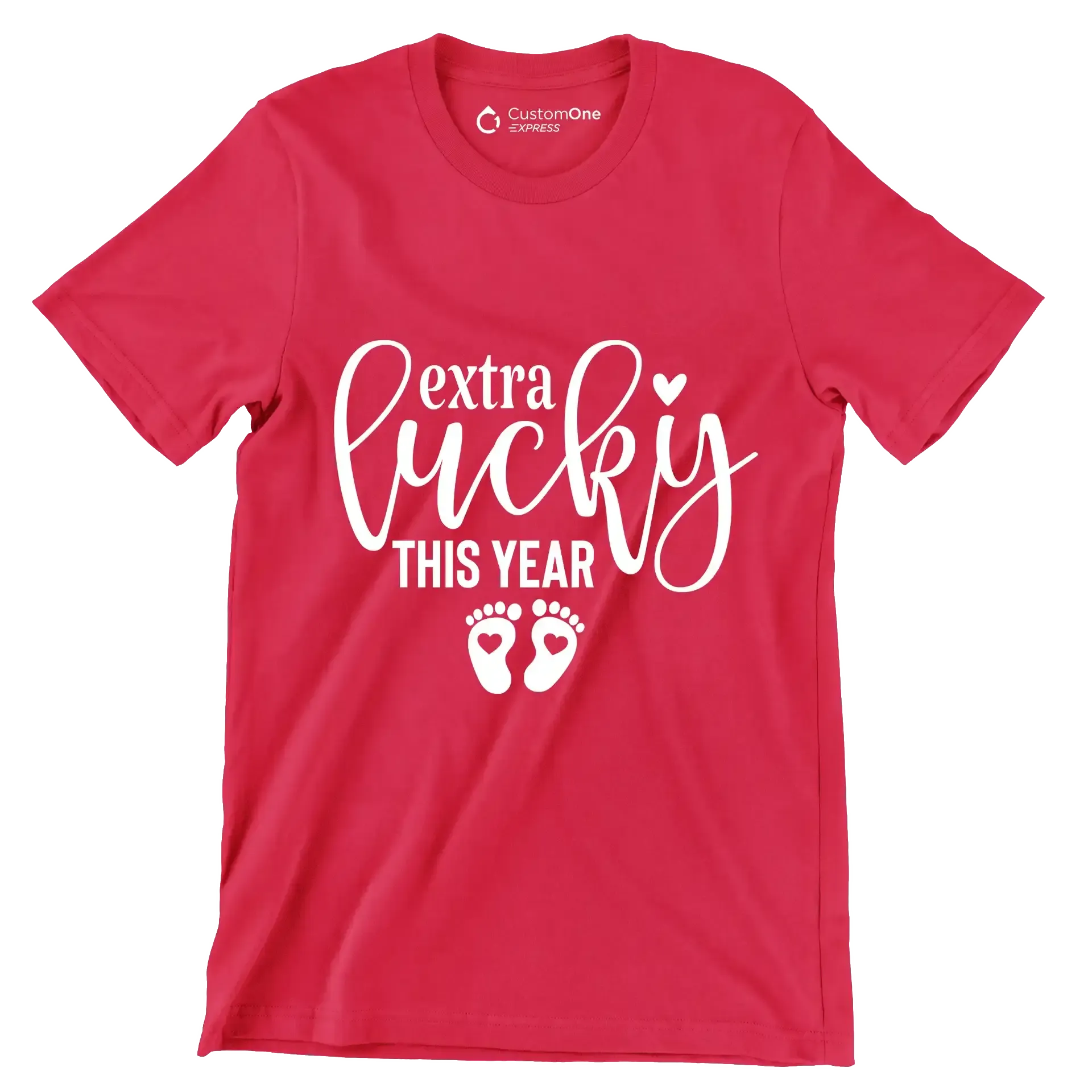 Extra Lucky This Year - St. Patrick's Day T-Shirt-Red-S-Custom One Express