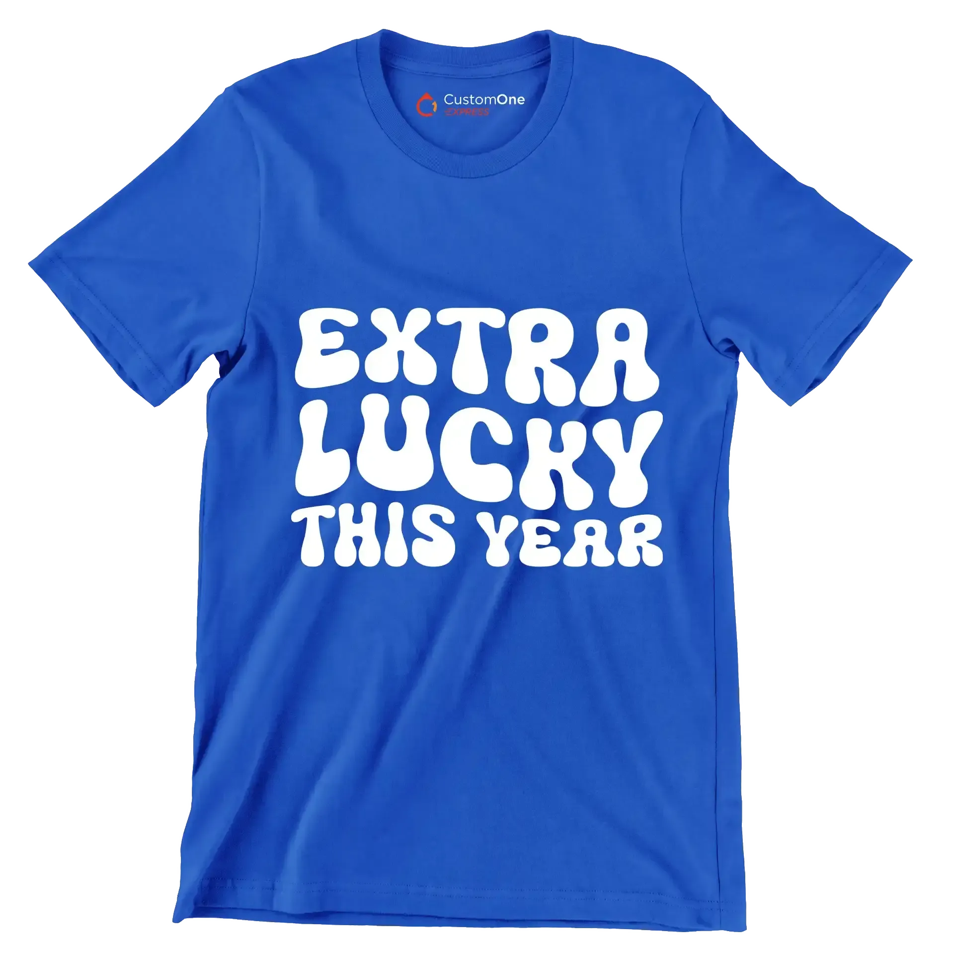Extra lucky this year - St. Patrick's Day T-Shirt-Blue-S-Custom One Express