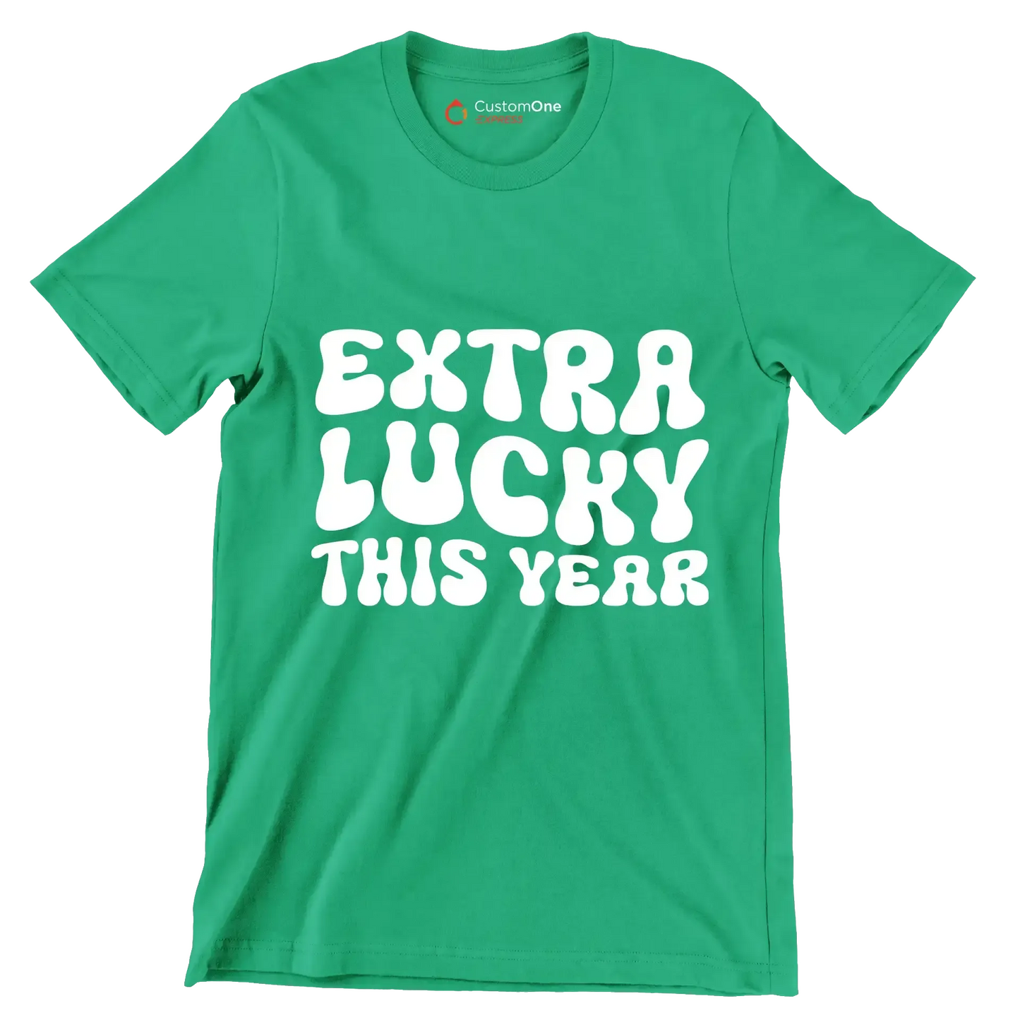 Extra lucky this year - St. Patrick's Day T-Shirt-Green-S-Custom One Express