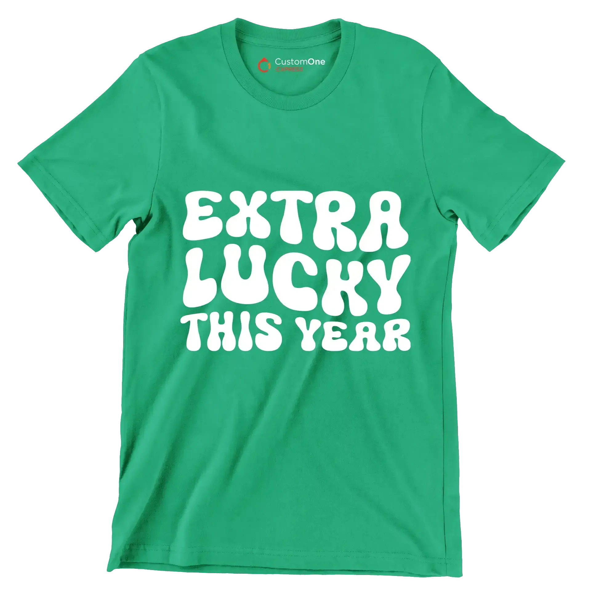 Extra lucky this year - St. Patrick's Day T-Shirt-Green-S-Custom One Express