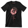 Faith - Breast Cancer Awareness T-Shirt-Black-S-Custom One Express