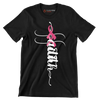 Faith - Breast Cancer Awareness T-Shirt-Black-S-Custom One Express