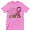 Faith Hope Cure - Breast Cancer Awareness T-Shirt-Pink-S-Custom One Express