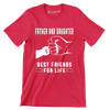 Father and daughter best friends for life - Father’s Day T-Shirt-Red-S-Custom One Express