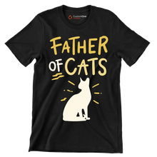 Father of cats - Father’s Day T-Shirt-Black-S-Custom One Express