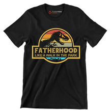 Fatherhood like a walk in the park - Father’s Day T-Shirt-Black-S-Custom One Express