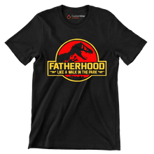 Fatherhood like a walk in the park - Father’s Day T-Shirt-Black-S-Custom One Express