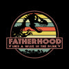 Fatherhood like a walk in the park - Father’s Day T-Shirt-Black-S-Custom One Express