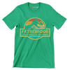 Fatherhood like a walk in the park - Father’s Day T-Shirt-Green-S-Custom One Express