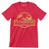 Fatherhood like a walk in the park - Father’s Day T-Shirt-Red-S-Custom One Express