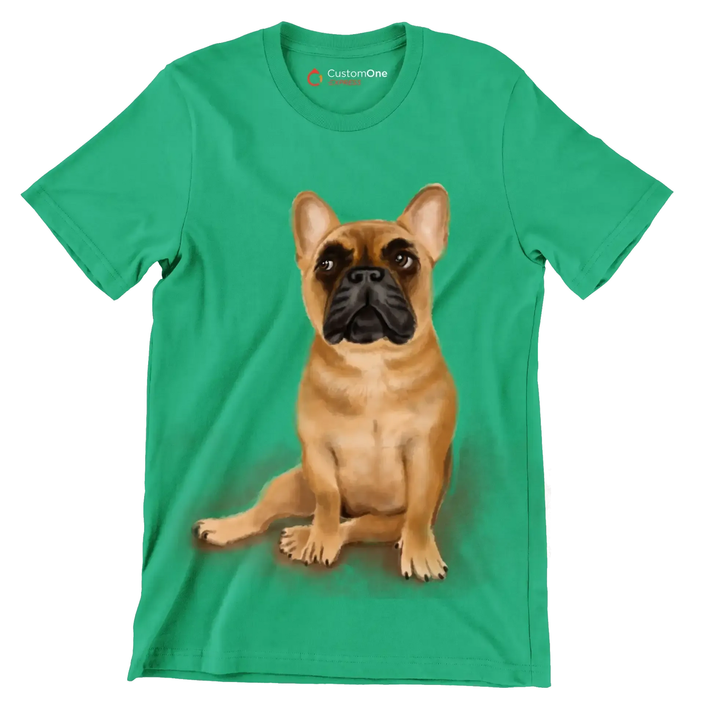 Fawn_French_Bulldog - Dog Themed T-Shirt-Black-S-Custom One Express