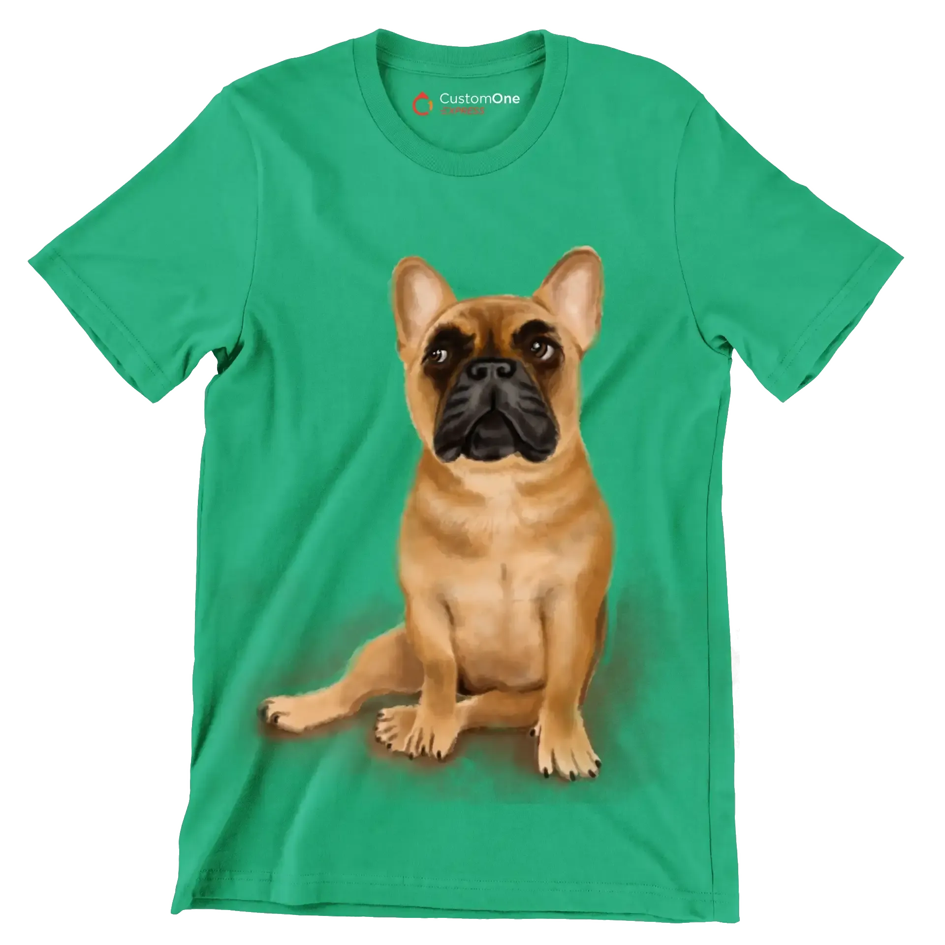 Fawn_French_Bulldog - Dog Themed T-Shirt-Black-S-Custom One Express