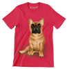 Fawn_French_Bulldog - Dog Themed T-Shirt-Red-S-Custom One Express