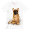 Fawn_French_Bulldog - Dog Themed T-Shirt-White-S-Custom One Express