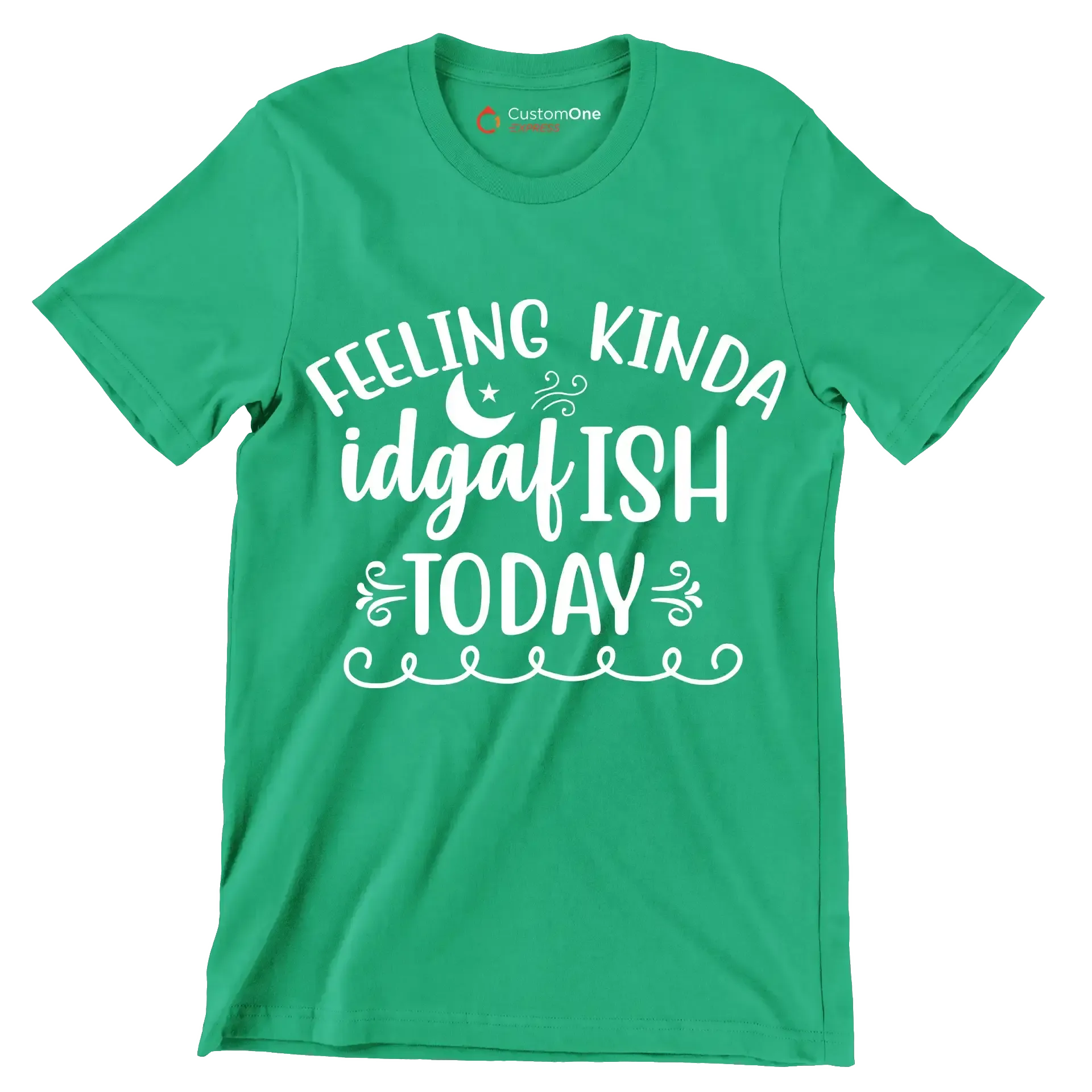 Feeling kinda idgafish today - Sarcasm Themed T-Shirt-Green-S-Custom One Express