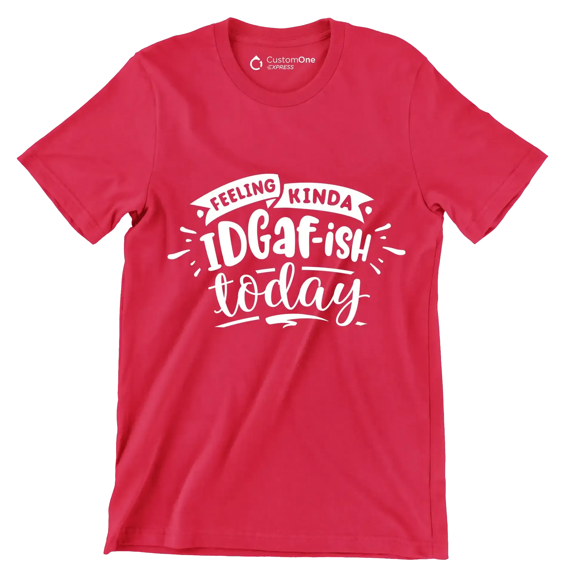Feeling kinda idgafish today - Sarcasm Themed T-Shirt-Red-S-Custom One Express