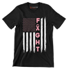 Fight - Breast Cancer Awareness T-Shirt-Black-S-Custom One Express