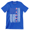 Fight - Breast Cancer Awareness T-Shirt-Blue-S-Custom One Express