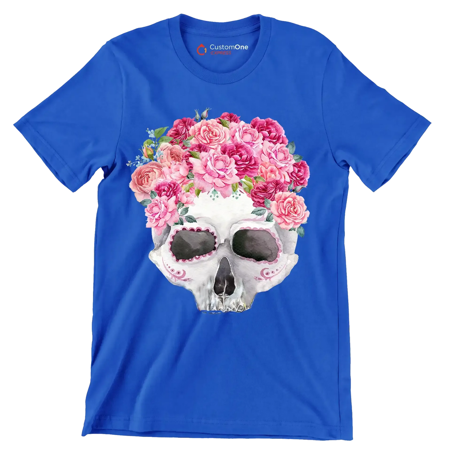 Fight Like A Girl Breast - Breast Cancer Awareness T-Shirt-Blue-S-Custom One Express