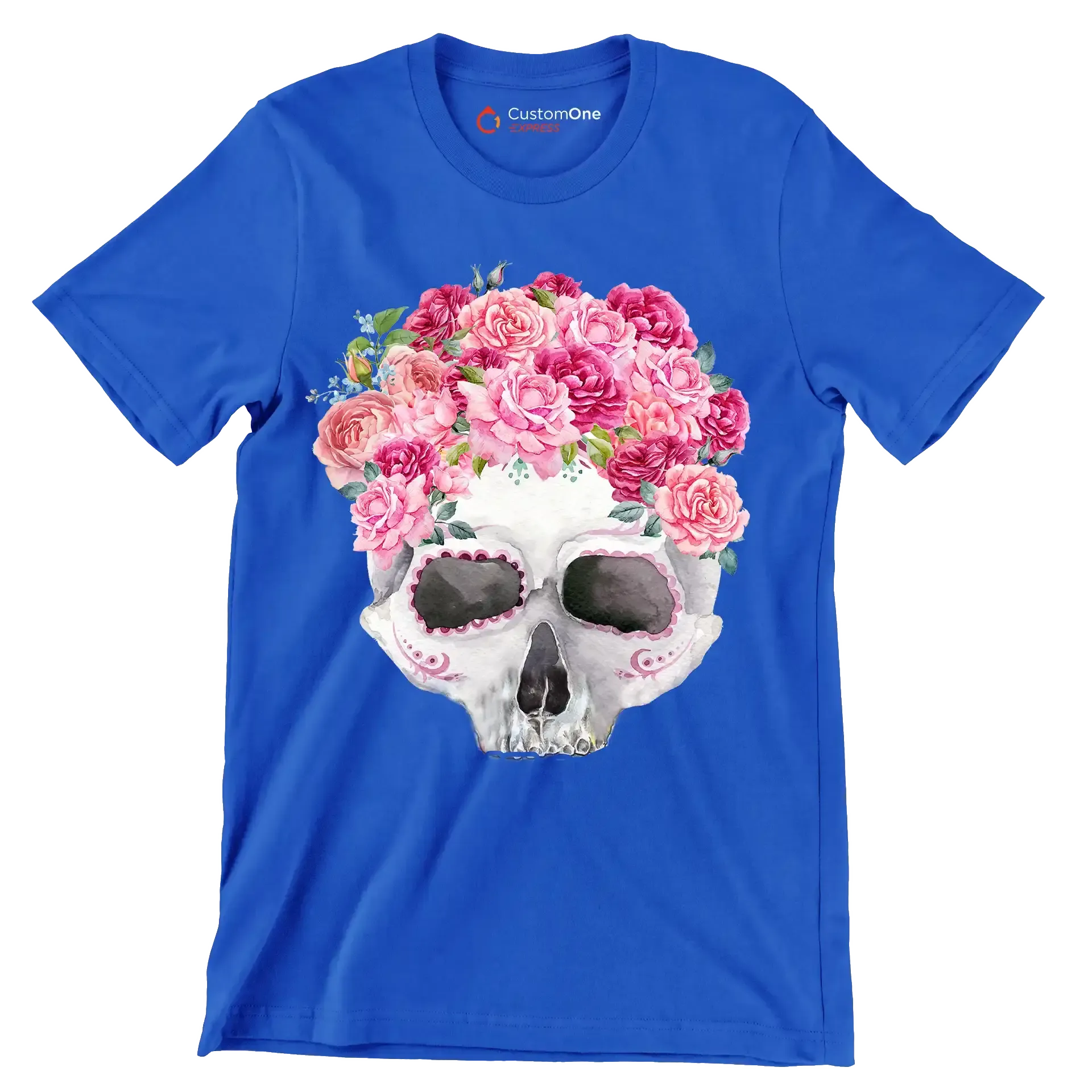 Fight Like A Girl Breast - Breast Cancer Awareness T-Shirt-Blue-S-Custom One Express