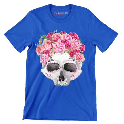 Fight Like A Girl Breast - Breast Cancer Awareness T-Shirt-Blue-S-Custom One Express