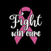 Fight Win Cure - Breast Cancer Awareness T-Shirt-Black-S-Custom One Express