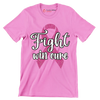 Fight Win Cure - Breast Cancer Awareness T-Shirt-Pink-S-Custom One Express