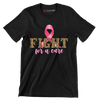 Fight for a cure - Breast Cancer Awareness T-Shirt-Black-S-Custom One Express