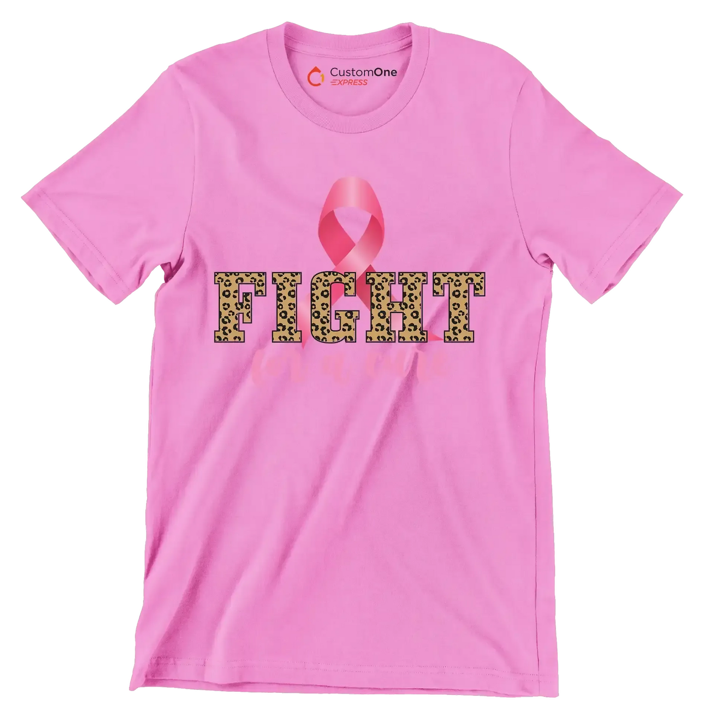 Fight for a cure - Breast Cancer Awareness T-Shirt-Pink-S-Custom One Express