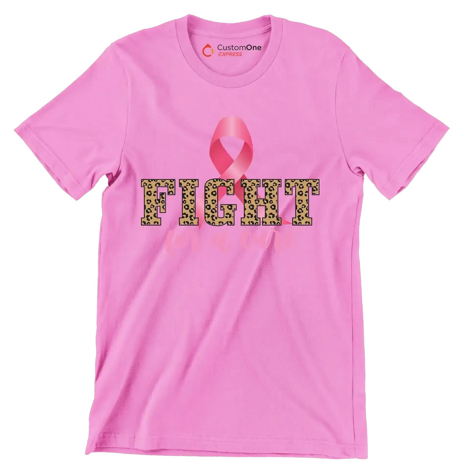 Fight for a cure - Breast Cancer Awareness T-Shirt-Pink-S-Custom One Express
