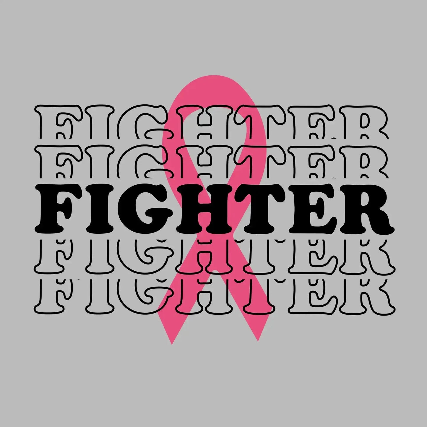 Fighter - Breast Cancer Awareness T-Shirt-Blue-S-Custom One Express