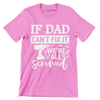 Find text in small letters in one line - Father’s Day T-Shirt-Pink-S-Custom One Express