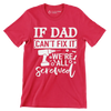 Find text in small letters in one line - Father’s Day T-Shirt-Red-S-Custom One Express