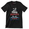 Fishing grandpa just like a normal grandpa except way cooler - Father’s Day T-Shirt-Black-S-Custom One Express